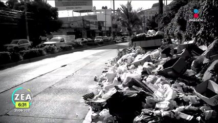 Acapulco luce lleno de basura ante paro de recolectores