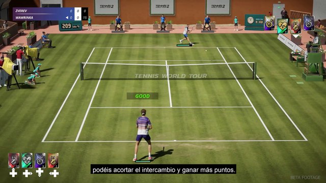 Tennis World Tour 2 nos deja un primer vistazo a su gameplay en este tráiler
