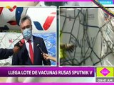 Arriba a Venezuela nuevo lote de vacunas Sputnik V para continuar el plan de inmunización en el país