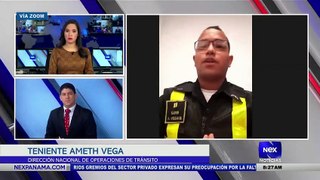 Entrevista al Teniente Ameth Vega, Dirección nacional de operaciones de tránsito - Nex Noticias