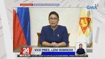 Robredo urges Filipinos to keep pushing for the truth about Martial Law | 24 Oras