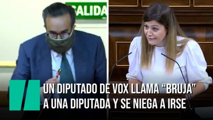 Lío en el Congreso: expulsan a un diputado de Vox por llamar "bruja" a otra diputada y se niega a irse
