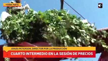 Cuarto intermedio en la sesión de precios