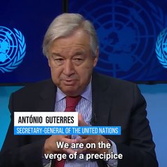 La ONU advierte: "Estamos al borde del abismo y avanzamos en la dirección equivocada"