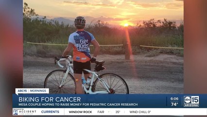 Mesa couple bikes in honor of son who survived cancer