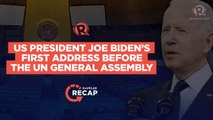 Rappler Recap: US President Joe Biden’s first address before the UN General Assembly