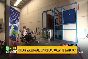 Innovador: ingeniero crea máquina que produce agua “de la nada”