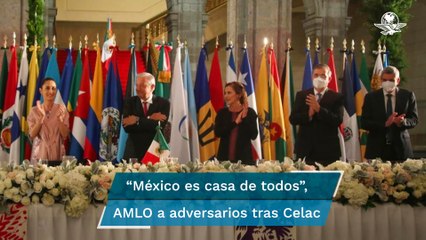 “Nosotros invitamos a todos”, dice AMLO a adversarios tras cumbre de la Celac