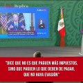 López Obrador puso como ejemplo en la 'mañanera' un discurso del presidente de EU, Joe Biden, en el cual llama a los ciudadanos a pagar impuestos: 