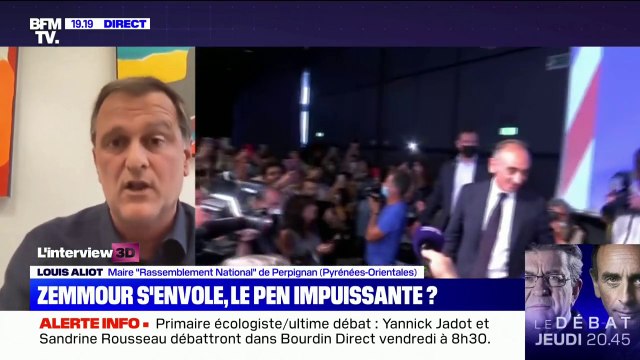 Louis Aliot: Éric Zemmour va devenir un adversaire politique, on le combattra avec des arguments