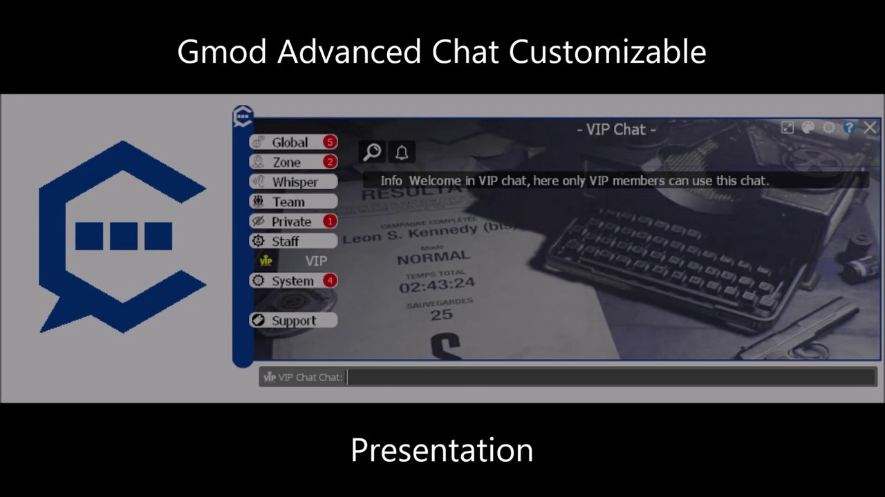 Comment customiser votre Chat sur Gmod?