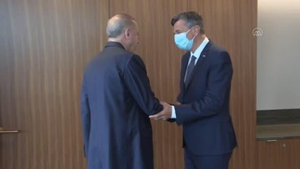 Download Video: Cumhurbaşkanı Erdoğan, Slovenya Cumhurbaşkanı Pahor ile bir araya geldi