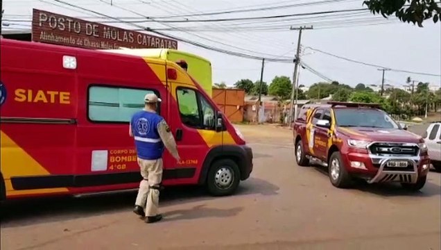Homem fica ferido em acidente entre ônibus e bicicleta