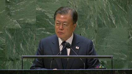 문 대통령, 남북미중 참여 4자 종전선언 제안...조속한 대화 촉구 / YTN