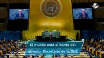 El mundo nunca ha estado tan amenazado ni tan dividido: Guterres abre Asamblea de la ONU