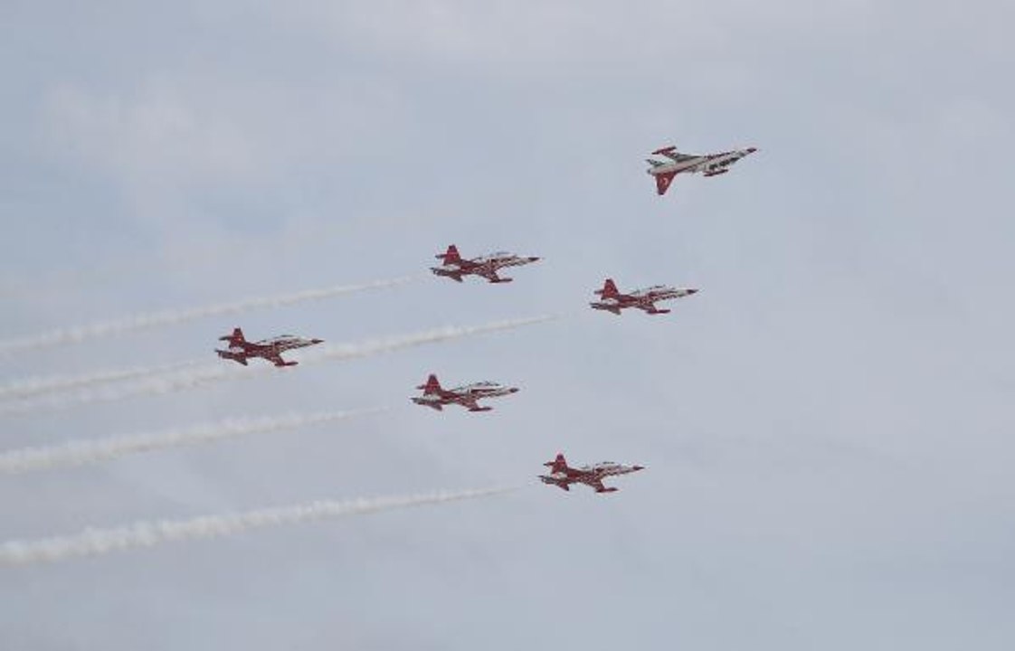 SOLOTÜRK VE AZERİ MİG-29'DAN NEFES KESEN GÖSTERİ