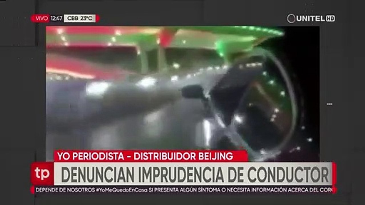 Este es el video donde se ve al vehículo derrapando en la avenida Beijing de Cochabamba