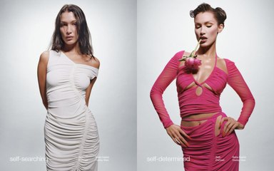 Bella Hadid Channels a Sexy Vampire in a Cutout Dress for Self-Portrait's New Campaign