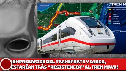 ¡Empresarios del transporte y carga estarían detrás de la resistencia al Tren Maya!