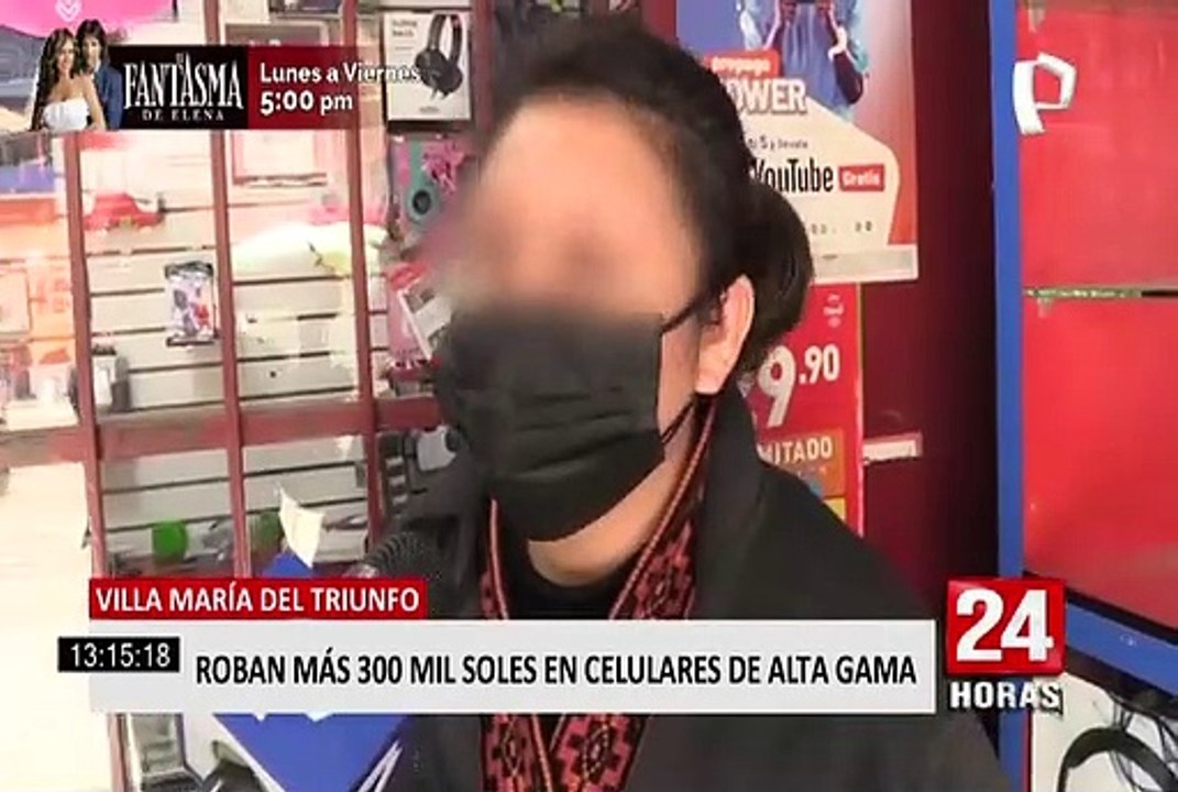 VMT: delincuentes robaron 300 mil soles en celulares de alta gama
