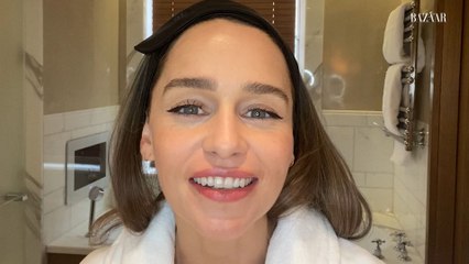 Emilia Clarke's Nighttime Skincare Routine | Go To Bed With me