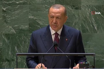 Cumhurbaşkanı Erdoğan, BM 76. Genel Kurulu Toplantısında dünyaya seslendi