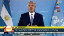 Fernández: La vacunas contra la Covid-19 deben ser bienes de públicos globales