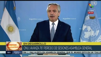 Fernández: Se impone trabajar en un esquema solidario en el que puedan ser realidad los ODS