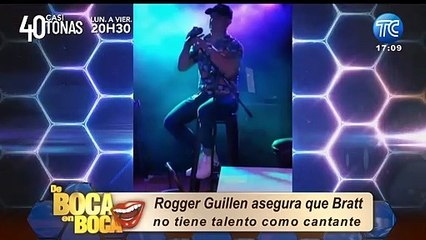Rogger Guillén asegura que Bratt Murgueitio no es un buen cantante: "Para de hacer el ridículo"