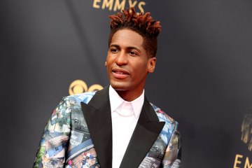 Jon Batiste Remembers Hurricane Katrina Victims with Custom Suit at Emmy Awards