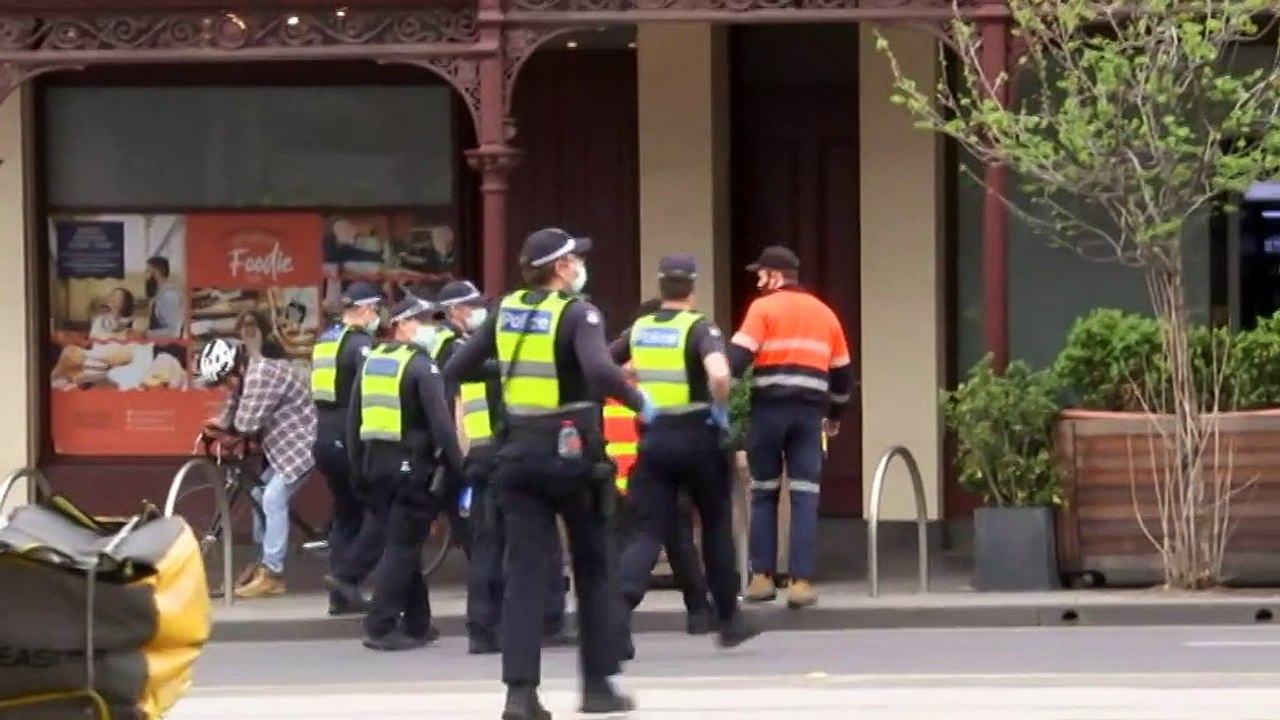 Police out in force to disperse anti-lockdown protests