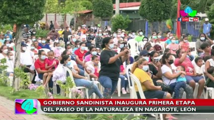 Gobierno Sandinista inaugura primera etapa del Paseo de la Naturaleza en Nagarote, León