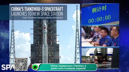 China: espaçonave Tianzhou 3 parte rumo à estação espacial