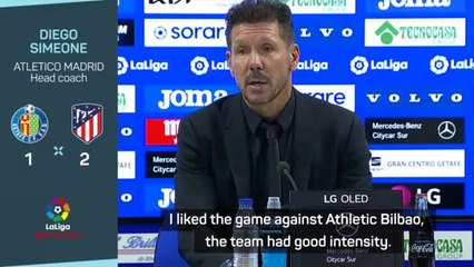 'Atletico lack intensity and have to improve' - Simeone