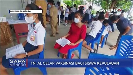 TNI AL Gelar Vaksinasi Bagi Siswa Kepulauan