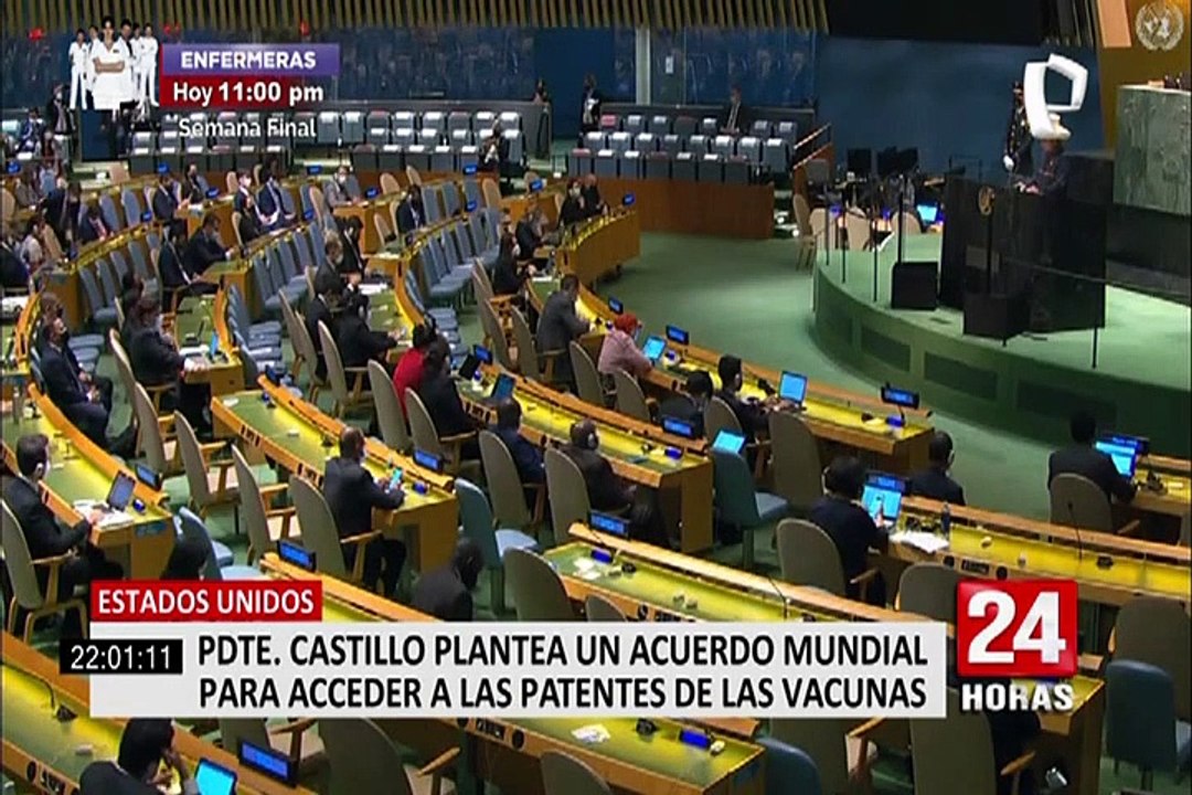 Castillo ante la ONU: “Vamos a transitar por el manejo responsable del marco macroeconómico”