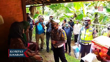 HUT Lantas Berikan Bantuan Untuk Nenek Penderita Tunanetra