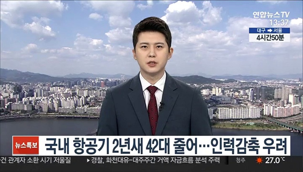 국내 항공기 2년새 42대 줄어…인력감축 우려