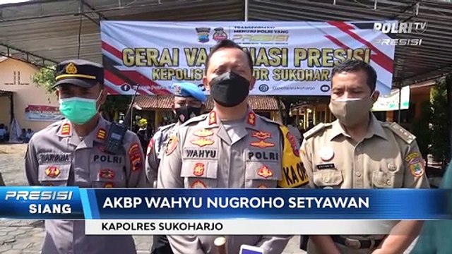 Percepat Vaksinasi Aglomerasi, Polres Sukoharjo Suntikkan 35 Ribu Dosis Sinovac