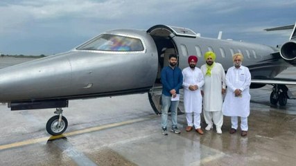 ‘Private jet for 250km?’ Oppn hits out at Sidhu-Channi over Delhi departure photo