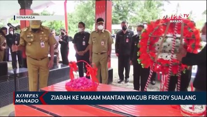 Gubernur Ziarah Ke Makam Mantan Wagub Freddy Sualang