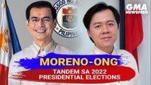 Moreno-Ong tandem sa #Eleksyon2022, opisyal na | GMA News Feed