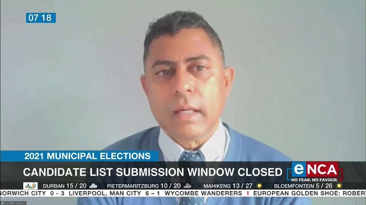 Window for candidates list submission closes