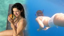 Ananya Panday का White Bikini में दिखा कातिलाना अवतार । देखे Underwater Video । Boldsky
