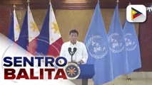 Pangulong Duterte, ipinanawagan ang pantay na distribusyon ng COVID-19 vaccines sa 76th session ng UNGA; Usapin sa kampanya vs. iligal na droga at agawan ng teritoryo sa South China Sea, tinalakay din ng pangulo