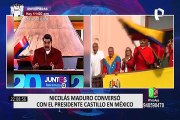 Nicolás Maduro presentó a Pedro Castillo plan de retorno de migrantes venezolanos
