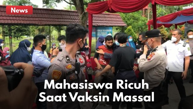 RICUH MAHASISWA !!! SAAT VAKSINASI MASSAL DI UNIVERSITAS RIAU !!