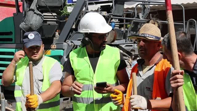 Nevşehir Belediyesi işçilerinin gülümseten görüntüleri ilgi gördü