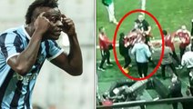 Olayın en net görüntüsü! Balotelli'ye vurmaya çalışan Beşiktaşlı hocayı 4 kişi tutamadı