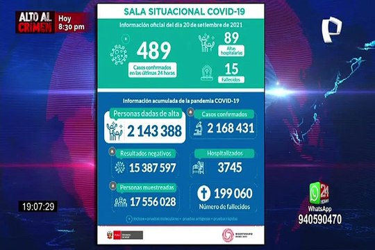 Rodrigo Parra sobre contagios y muertes por covid-19: “Se mantiene tendencia en valores mínimos”